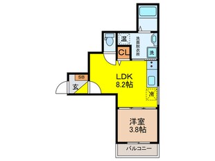 Ｆ　ａｓｅｃｉａ　ｍｉｎｏｓの物件間取画像